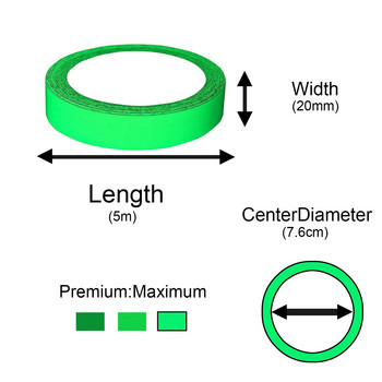 Велосипедна гума Светещ отразяващ стикер Флуоресцентна лента Маркираща лента Reastar Phosphorus Tape