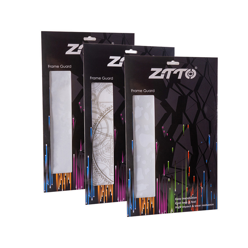 ZTTO Kerékpárvázvédő matricák 3D karcálló matrica A legjobb ragasztó eltávolítható MTB országúti kerékpár tolóvédő váz burkolatához