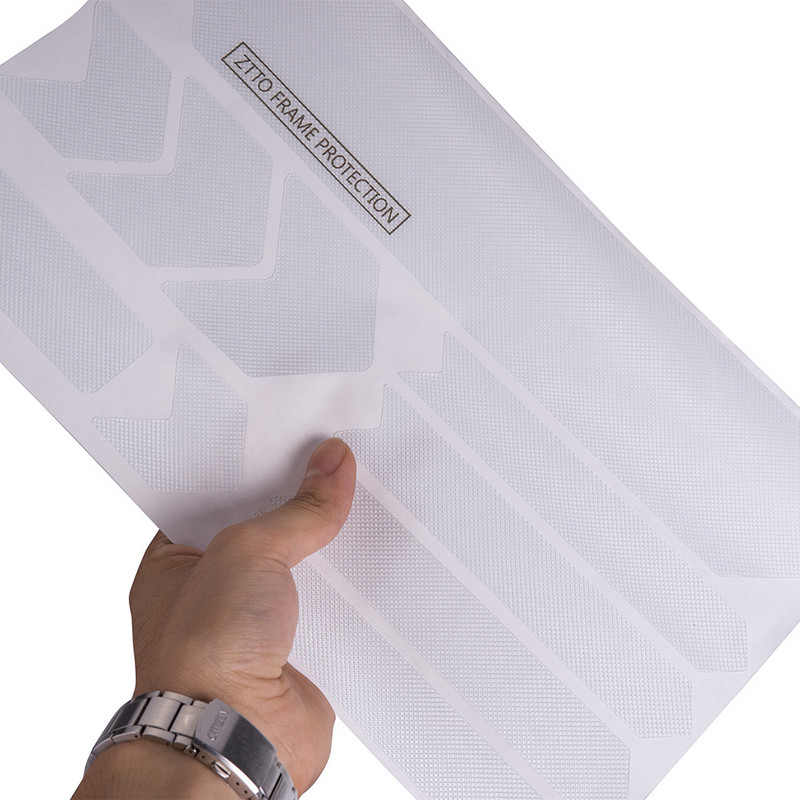 ZTTO Kerékpárvázvédő matricák 3D karcálló matrica A legjobb ragasztó eltávolítható MTB országúti kerékpár tolóvédő váz burkolatához