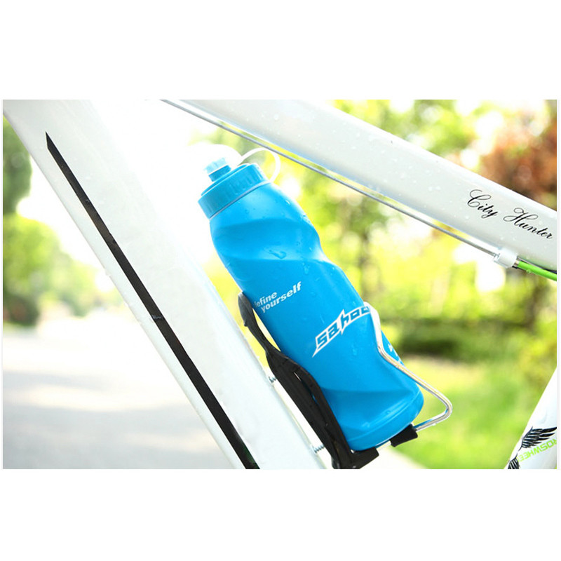 SAHOO Outdoor Sport 700 ml jalgratas Pehmest plastikust joogipudel Jalgratta veekeetja Käsipressi Joogimatka Matkakomplekt