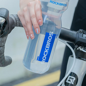 ROCKBROS Велосипедна бутилка за вода Клетка за велосипедна бутилка за вода 750ML Преносим чайник Спорт ROCKBROS Държач за колба Аксесоар за велосипед