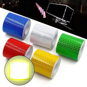 Reflective Tape Bicycle 500mmx3m Αυτοκόλλητη Reflector Tape-Reflective Tape for Trucks Trailers Cars Προειδοποίηση Προσοχή Ταινία