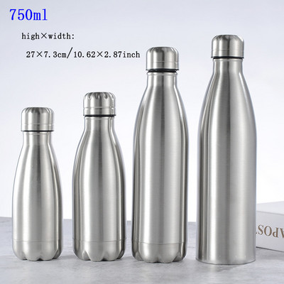 Φορητό μπουκάλι νερού από ανοξείδωτο ατσάλι 500/1000ml, χωρίς BPA, πόσιμο νερό, γυμναστήριο, ποτό, ποτό για παιδιά, σχολικά δώρα