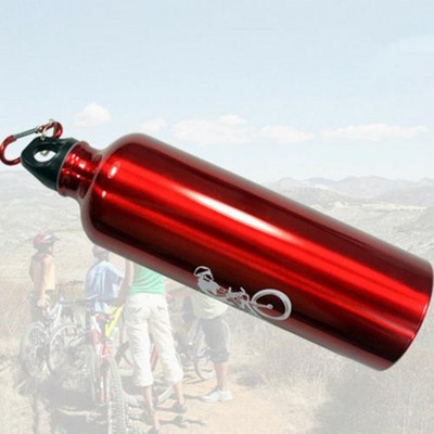 750 ml Sporturi portabile în aer liber Ciclism Drumeții Camping Din aliaj de aluminiu Capac rezistent la scurgeri Cantina de gimnastică Tumbler Sticlă de apă cu capac