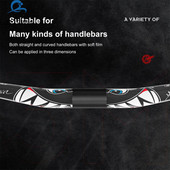 Utólag beszerelhető matrica összecsukható keret védőfólia csúszásgátló cápa matrica kerékpár kormányfólia ultrakönnyű kerékpáralkatrészek új