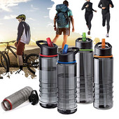 Keerake õlgedest joogipudel tervislik veepudel jalgrattaga matkamine matkamine kaanega joogipudel õues kaasaskantav pudel