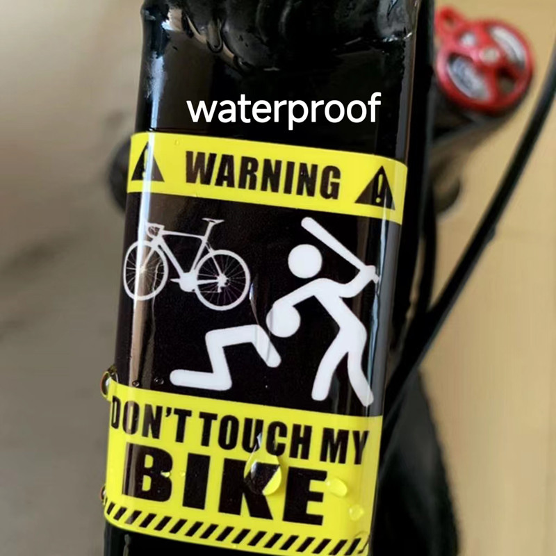 1 TK ÄRGE PUUTUGE MINU JALGRATTA Jalgratta hoiatus Eemaldatav kleebis Peegeldav pasta MTB veekindlad dekoratiivsed jalgrattatarvikud 4 tüüpi