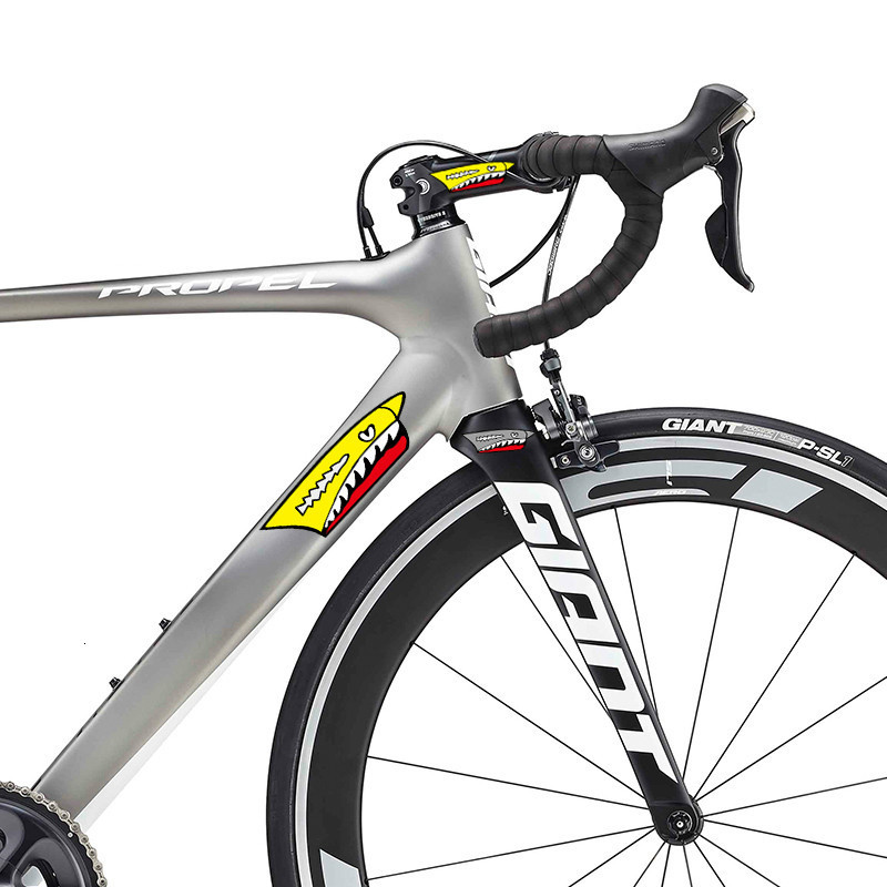 1 db Shark hegyikerékpár váz matrica fix fogaskerék váz matrica kerékpár villa váz Kerékpáros kiegészítők