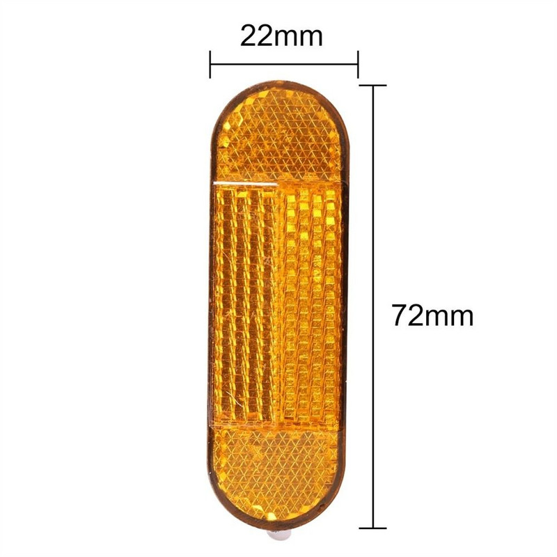 4 buc Trotinete electrice Siguranță față ABS Tub reflectorizant de noapte Reflector de avertizare față spate bandă universală de avertizare furcă față