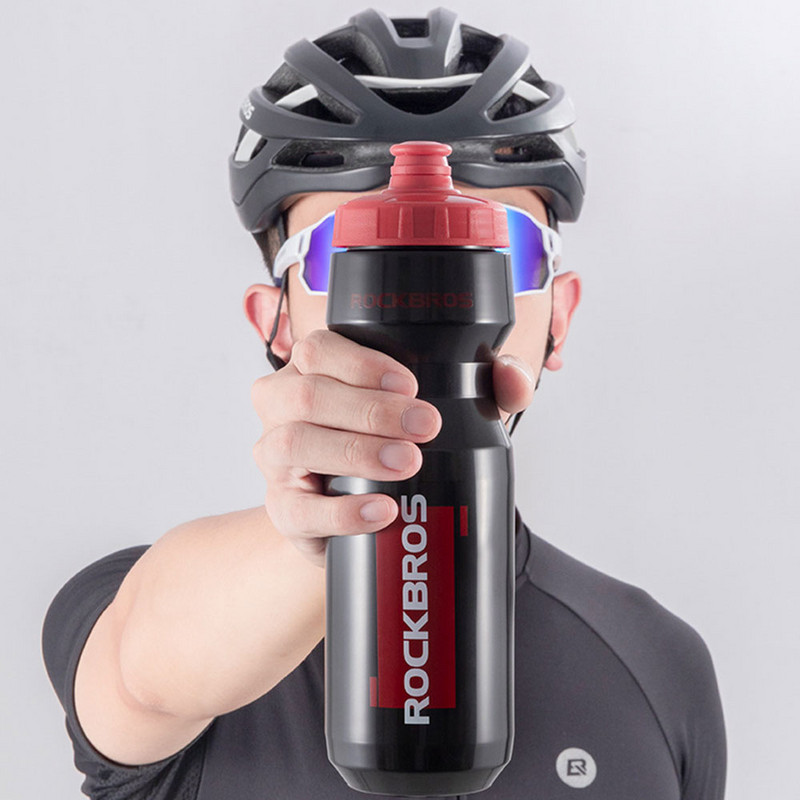 ROCKBROS Sticla de apă pentru bicicletă Cușcă pentru sticla de apă pentru ciclism 750ML Fierbător portabil Sport ROCKBROS Suport pentru balon Accesoriu pentru bicicletă