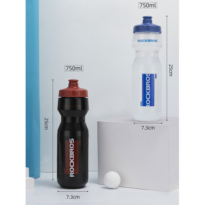 ROCKBROS Sticla de apă pentru bicicletă Cușcă pentru sticla de apă pentru ciclism 750ML Fierbător portabil Sport ROCKBROS Suport pentru balon Accesoriu pentru bicicletă