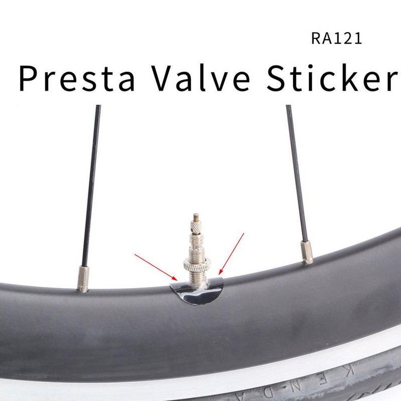 20 buc autocolant pentru supapă Presta pentru bicicletă, tub pentru bicicletă de drum de munte, garnitură pentru cauciucuri, duză de aer pentru gaz, tampon de lipici