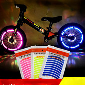 Benzile reflectorizante Autocolante de avertizare reflectorizante de siguranță, autocolante de bandă reflectoare pentru jante de bicicletă în aer liber impermeabile pentru biciclete, motociclete