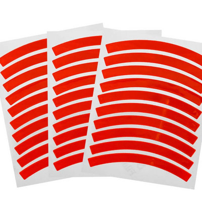 Benzile reflectorizante Autocolante de avertizare reflectorizante de siguranță, autocolante de bandă reflectoare pentru jante de bicicletă în aer liber impermeabile pentru biciclete, motociclete