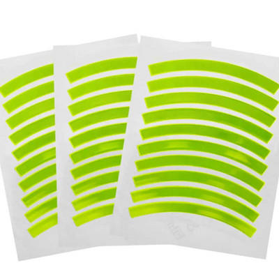 Benzile reflectorizante Autocolante de avertizare reflectorizante de siguranță, autocolante de bandă reflectoare pentru jante de bicicletă în aer liber impermeabile pentru biciclete, motociclete