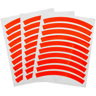 Benzile reflectorizante Autocolante de avertizare reflectorizante de siguranță, autocolante de bandă reflectoare pentru jante de bicicletă în aer liber impermeabile pentru biciclete, motociclete