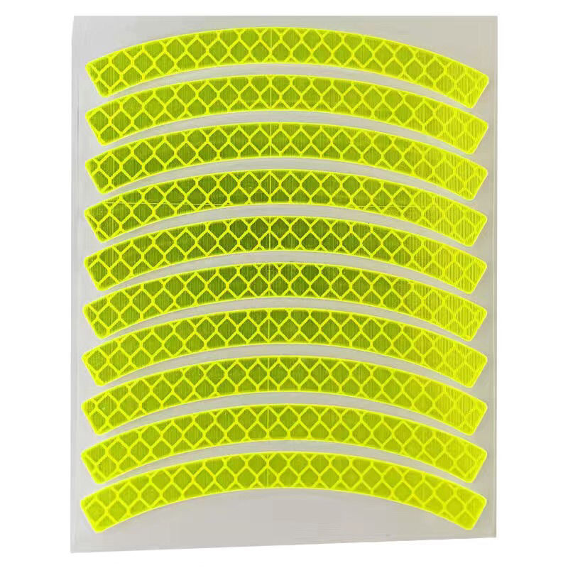 Benzile reflectorizante Autocolante de avertizare reflectorizante de siguranță, autocolante de bandă reflectoare pentru jante de bicicletă în aer liber impermeabile pentru biciclete, motociclete