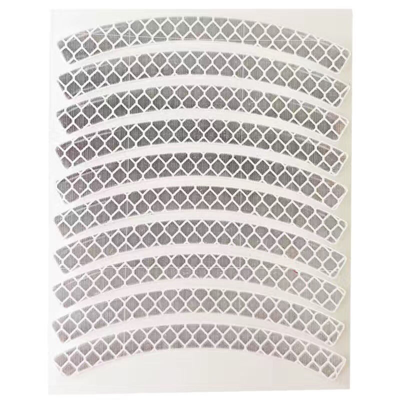 Benzile reflectorizante Autocolante de avertizare reflectorizante de siguranță, autocolante de bandă reflectoare pentru jante de bicicletă în aer liber impermeabile pentru biciclete, motociclete