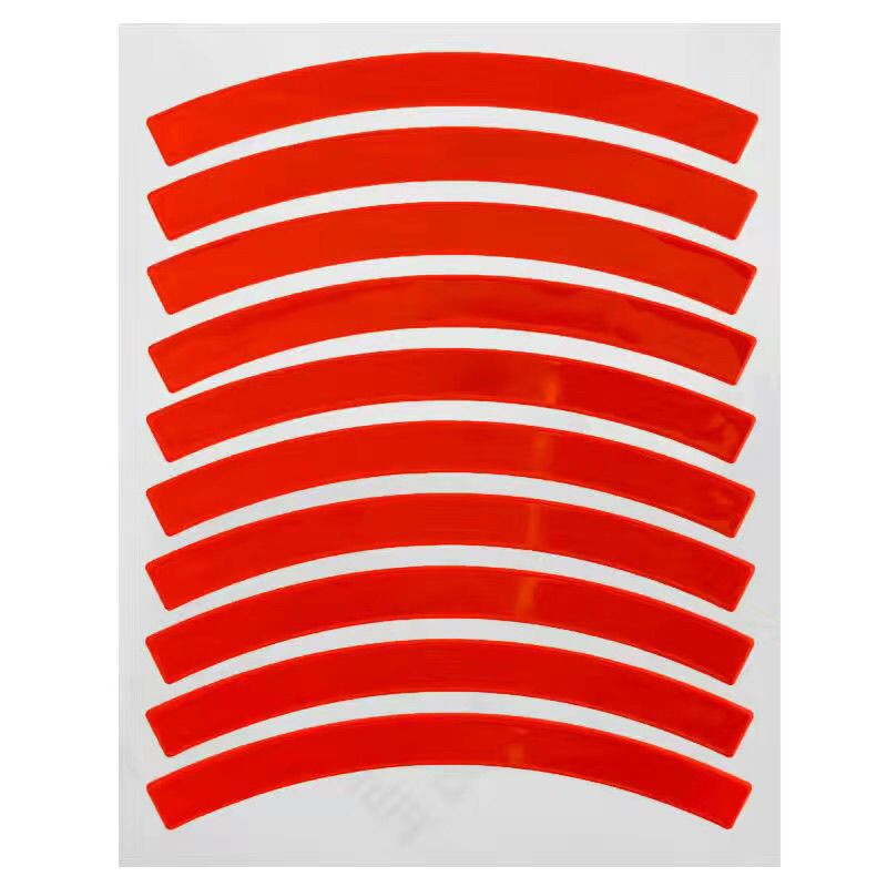 Benzile reflectorizante Autocolante de avertizare reflectorizante de siguranță, autocolante de bandă reflectoare pentru jante de bicicletă în aer liber impermeabile pentru biciclete, motociclete