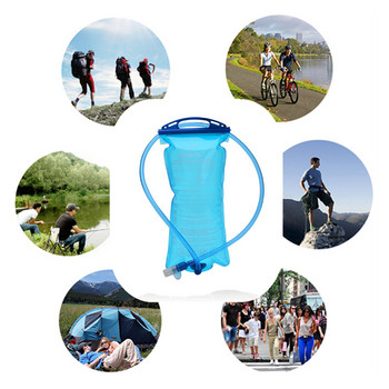 Спорт на открито 2L чанта за вода за велосипеди Преносима екологична бутилка за вода за велосипеди Сгъваема чанта за колоездене за къмпинг Туризъм Бягане