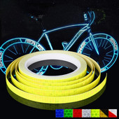 8 m fényvisszaverő szalag kerékpár fényvisszaverő matrica robogó világító figyelmeztető matrica elektromos motorkerékpár dekoráció 1 cm széles