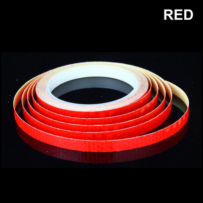 8 m fényvisszaverő szalag kerékpár fényvisszaverő matrica robogó világító figyelmeztető matrica elektromos motorkerékpár dekoráció 1 cm széles