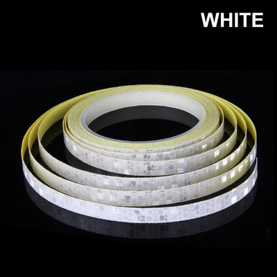 8 m fényvisszaverő szalag kerékpár fényvisszaverő matrica robogó világító figyelmeztető matrica elektromos motorkerékpár dekoráció 1 cm széles