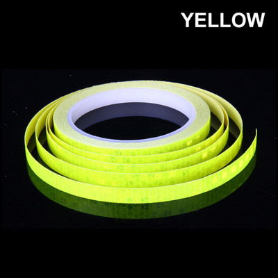 8 m fényvisszaverő szalag kerékpár fényvisszaverő matrica robogó világító figyelmeztető matrica elektromos motorkerékpár dekoráció 1 cm széles