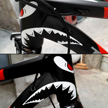 Αυτοκόλλητο Διακόσμηση πλαισίων ποδηλάτου Αυτοκόλλητο σωλήνα κεφαλής καρχαρία MTB Αυτοκόλλητο ποδηλάτου σταθερού γραναζιού Αξεσουάρ ποδηλασίας pegatinas bicicleta