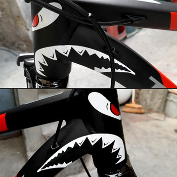 Стикер за декорация на рамка на велосипед Shark Head Tube Стикер MTB Bike Fixed Gear Стикер Аксесоари за колоездене pegatinas bicicleta