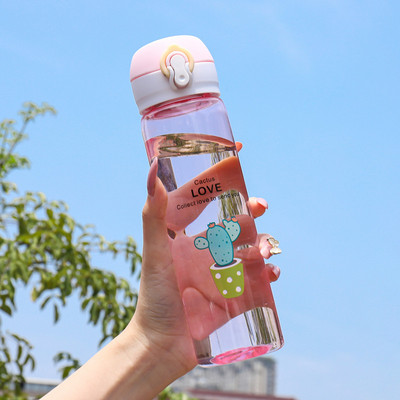 Бутилка за вода, устойчива на течове за колоездене, пътуване, преносима храна, пластмасова, спортна, водна чаша, фитнес зала, преносима бутилка за напитки на открито