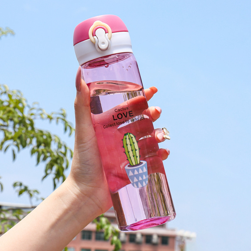 Бутилка за вода, устойчива на течове за колоездене, пътуване, преносима храна, пластмасова, спортна, водна чаша, фитнес зала, преносима бутилка за напитки на открито