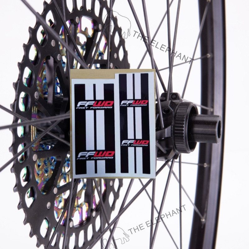 FFWD šosejas velosipēda uzlīme Velosipēda rumbas uzlīme MTB riteņu rumbas tintes uzlīme priekšējais ritenis. Aizmugurējās rumbas uzlīmes apdare