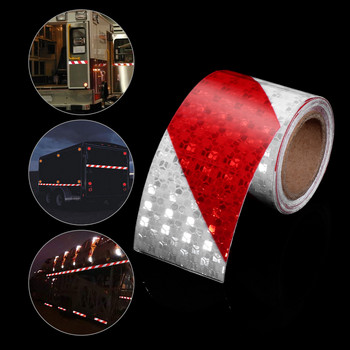 Κόκκινη κολλητική ταινία κολλητική ασφάλεια Προειδοποιητική ταινία ανακλαστήρες Driveway Tape Roll Reflector Tape Προσοχή Tape Driveway Reflectors
