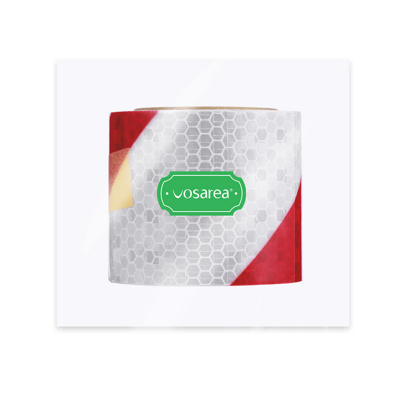 Punane kleeplint liim Ohutushoiatuslint Helkurid Sõidutee teip Rulli helkuri lint Ettevaatust teip Sõidutee helkurid