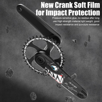 ENLEE Bike Crank Protective Sticker Film Universal MTB Road Bike Crank Sticker Protection Водоустойчиви велосипедни части Аксесоари