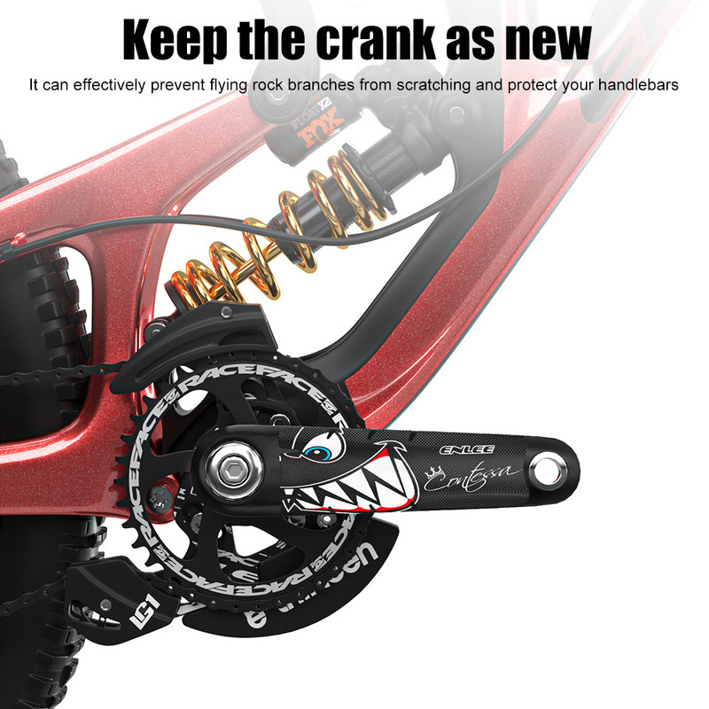 ENLEE kerékpár hajtókar védő matrica fólia Univerzális MTB országúti kerékpár hajtókar matrica védelem vízálló kerékpáralkatrészek tartozékok