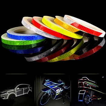 Аксесоари за велосипеди Светлоотразителна стикерна лента за велосипед MTB Стикер за колело на велосипед Флуоресцентна лента Рефлектор Стикер Декор за колоездене