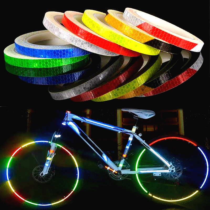 Jalgrattatarvikud Jalgratta helkurkleebisriba MTB jalgrattaratta kleebis Luminofoorteip Helkurkleebis Jalgrattakaunistus