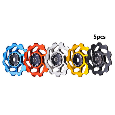 ZTTO 11T MTB velosipēda aizmugurējais pārslēdzējs Jockey Wheel keramikas gultņa skriemelis AL7075 CNC šosejas velosipēda virzošais veltnis 4mm 5mm 6mm