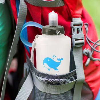 750 мл сгъваема бутилка за вода сгъваема мека колба сгъваема спортна чанта сгъваема напитка бягане къмпинг туризъм катерене бутилки