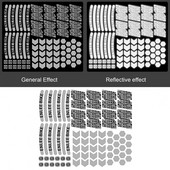 72 buc. Benzi reflectorizante pentru biciclete MTB Alertă de siguranță Autocolant pentru corp de bicicletă Bandă reflectorizante Autocolante de avertizare reflectorizante pentru biciclete impermeabile