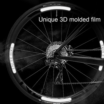 72 τμχ Ανακλαστικές ταινίες MTB ποδηλάτου Προειδοποίηση ασφαλείας Αυτοκόλλητο σώματος ποδηλάτου Ανακλαστική ταινία αδιάβροχη ανακλαστική προειδοποίηση ποδηλάτου