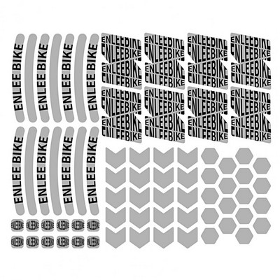 72 buc. Benzi reflectorizante pentru biciclete MTB Alertă de siguranță Autocolant pentru corp de bicicletă Bandă reflectorizante Autocolante de avertizare reflectorizante pentru biciclete impermeabile
