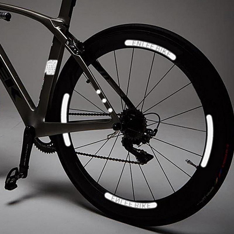 72 buc. Benzi reflectorizante pentru biciclete MTB Alertă de siguranță Autocolant pentru corp de bicicletă Bandă reflectorizante Autocolante de avertizare reflectorizante pentru biciclete impermeabile