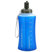 Sticlă de apă pliabilă moale din TPU, pliabilă, alergare, sport, gura largă, geantă de apă, camping în aer liber, drumeții, alpinism, ciclism, 750 ml