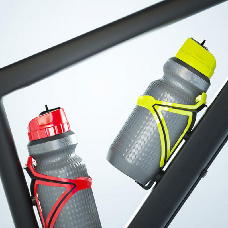 650 ml-es kerékpáros vizes palack szivárgásmentes szilikon kerékpáros sport ivópohár szabadtéri kempinghez MTB kerékpáros vízforraló