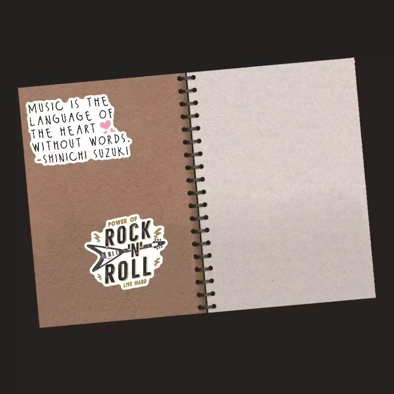 50 tk Fashion Trend Rock Band veekindlad kleepsud DIY bike rula sülearvuti jaoks armas multikas hip hop punk rock kleebis tüdrukule