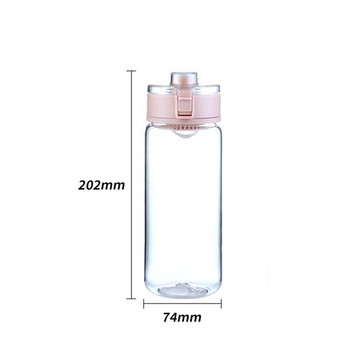 Φορητό αθλητικό μπουκάλι νερού 600 ml με φίλτρο λαβής σφραγισμένο με προστασία από διαρροές Handy Cup Δημιουργικό δώρο
