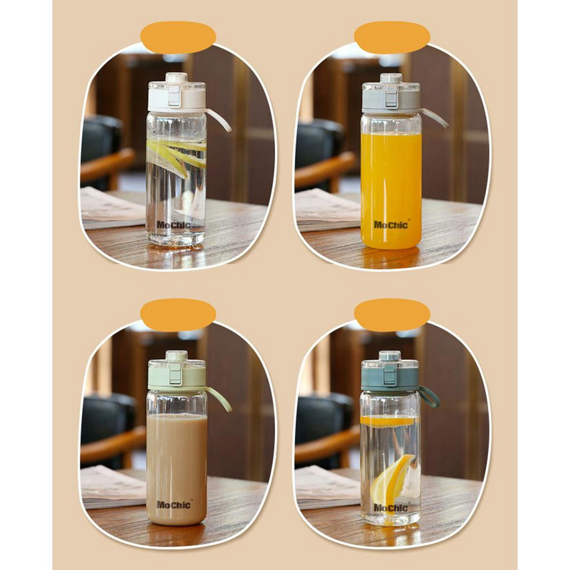 600 ml kaasaskantav spordiveepudel koos käepidemefiltriga, suletud lekkekindel käepärane tass, loominguline kingitus